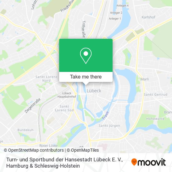Карта Turn- und Sportbund der Hansestadt Lübeck E. V.