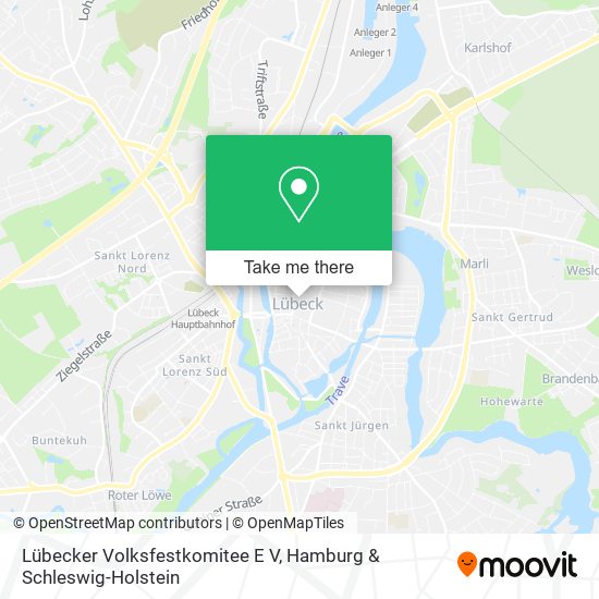 Lübecker Volksfestkomitee E V map