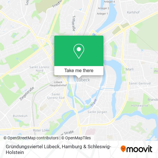 Карта Gründungsviertel Lübeck