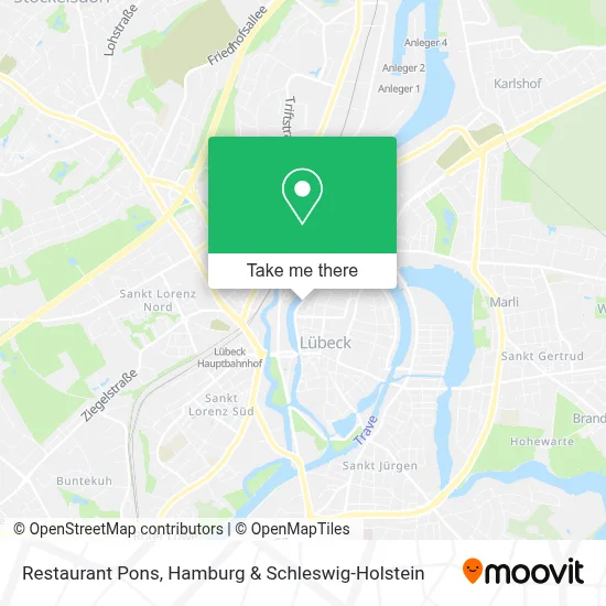 Restaurant Pons map
