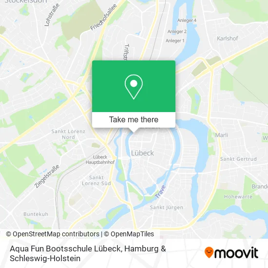 Карта Aqua Fun Bootsschule Lübeck