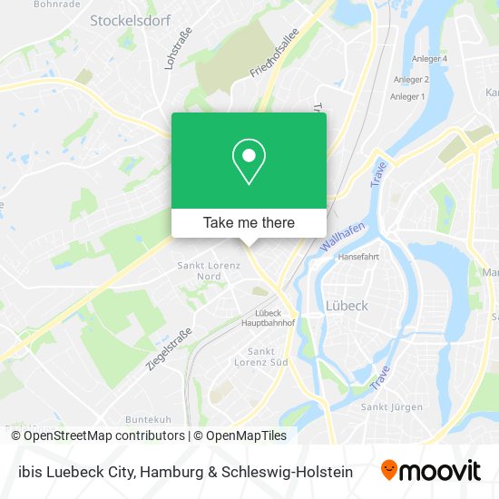 ibis Luebeck City map