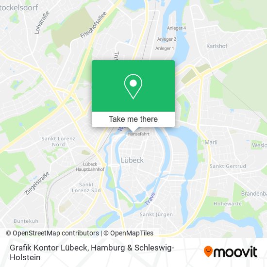 Grafik Kontor Lübeck map