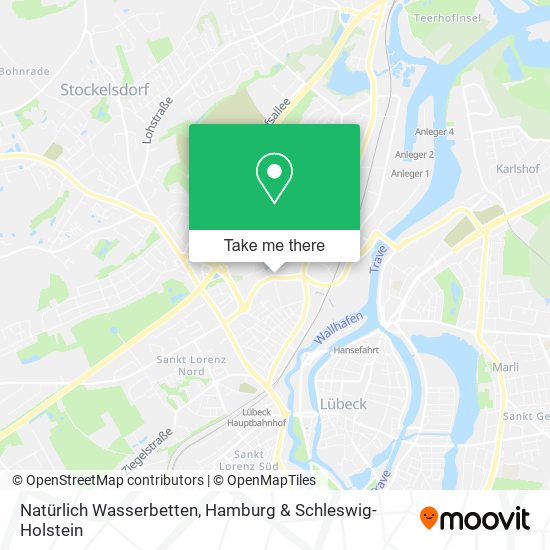 Natürlich Wasserbetten map