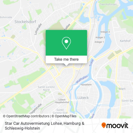 Star Car Autovermietung Lohse map