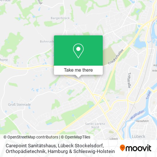 Carepoint Sanitätshaus, Lübeck Stockelsdorf, Orthopädietechnik map