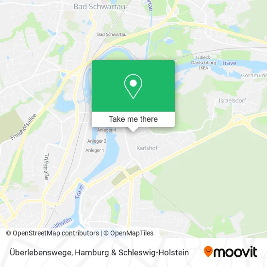 Карта Überlebenswege