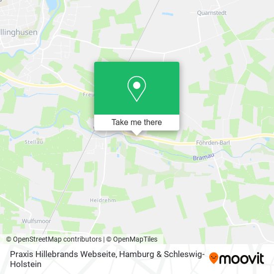 Praxis Hillebrands Webseite map