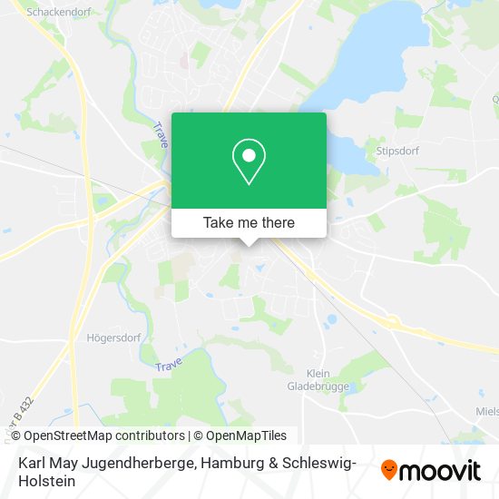 Karl May Jugendherberge map