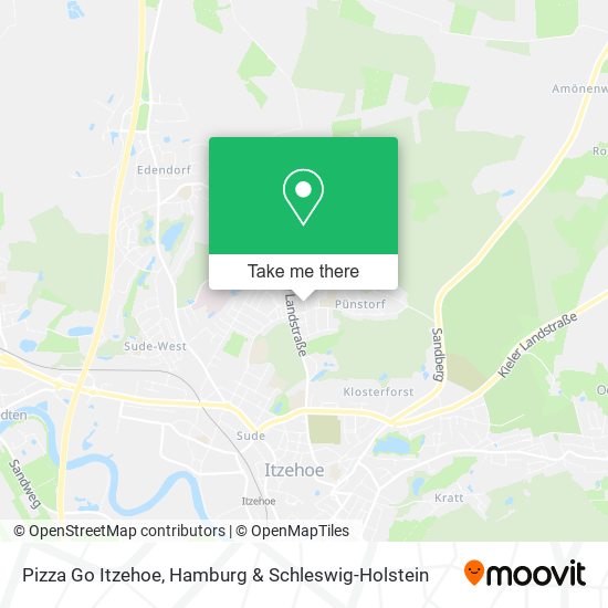 Pizza Go Itzehoe map