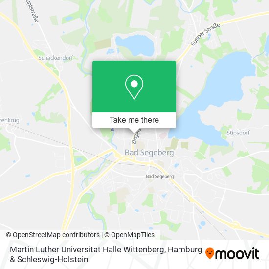 Martin Luther Universität Halle Wittenberg map