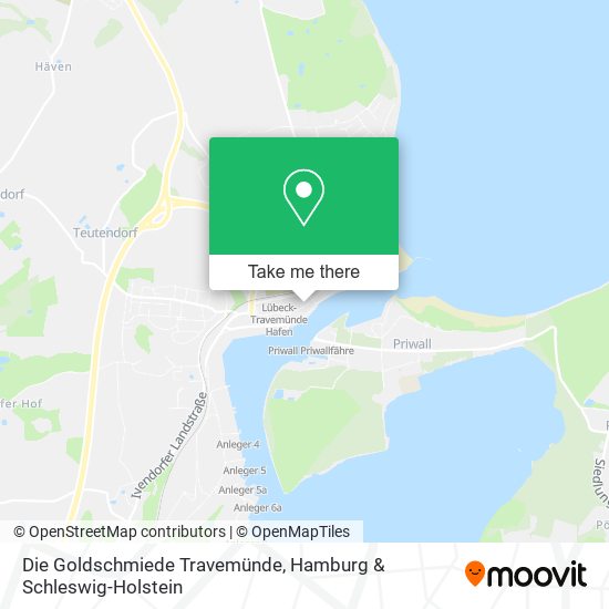 Карта Die Goldschmiede Travemünde