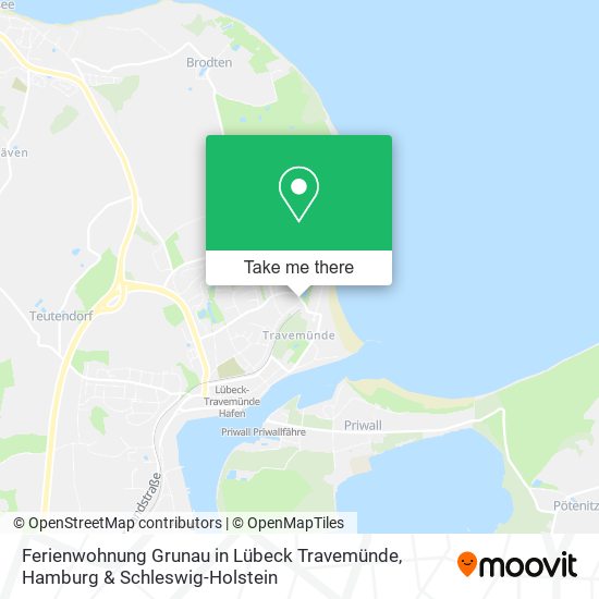 Ferienwohnung Grunau in Lübeck Travemünde map