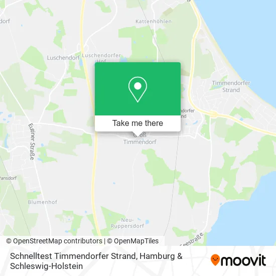 Карта Schnelltest Timmendorfer Strand