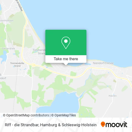 Карта Riff - die Strandbar