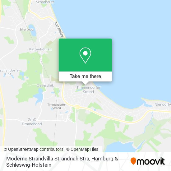 Moderne Strandvilla Strandnah Stra map