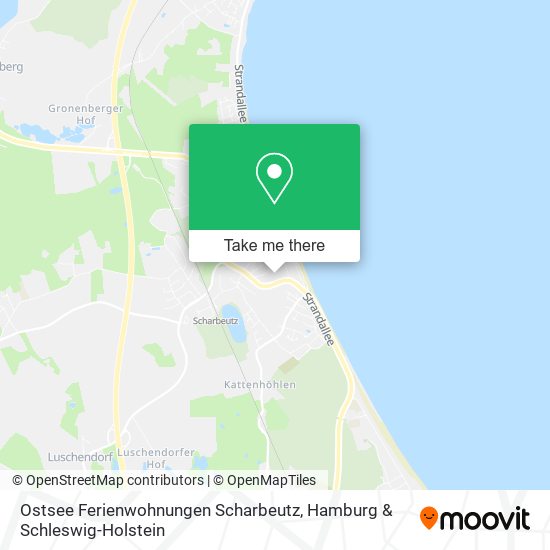 Ostsee Ferienwohnungen Scharbeutz map