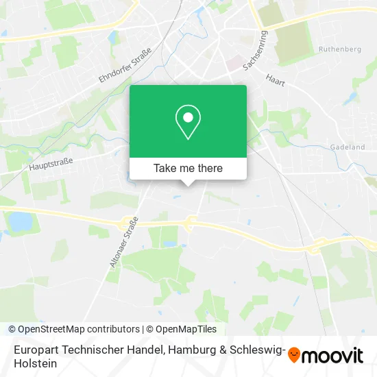 Карта Europart Technischer Handel