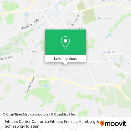 Fitness Center California Fitness Freizeit map