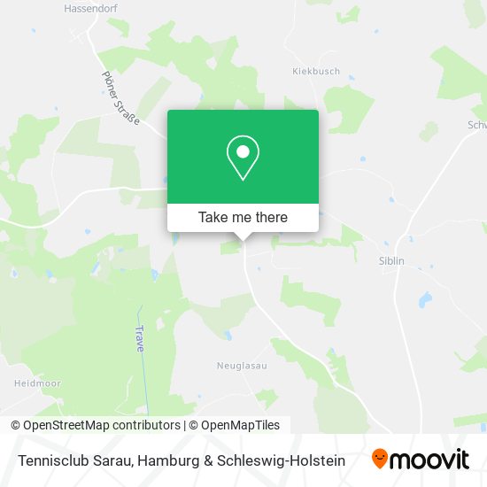 Tennisclub Sarau map