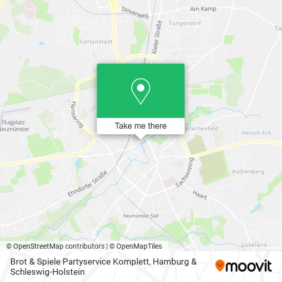 Карта Brot & Spiele Partyservice Komplett