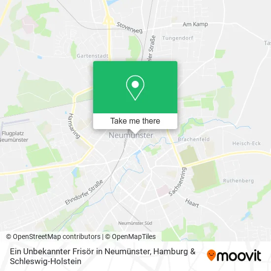 Карта Ein Unbekannter Frisör in Neumünster