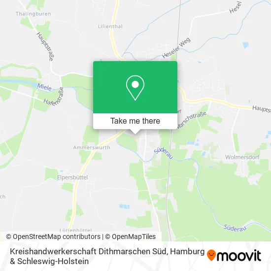 Карта Kreishandwerkerschaft Dithmarschen Süd