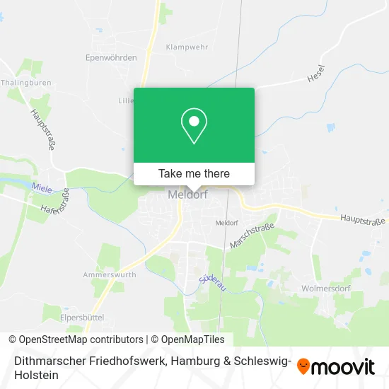 Карта Dithmarscher Friedhofswerk