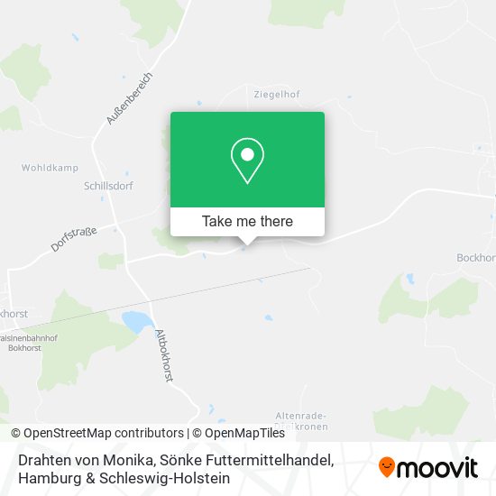 Drahten von Monika, Sönke Futtermittelhandel map