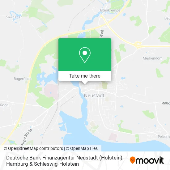 Карта Deutsche Bank Finanzagentur Neustadt (Holstein)