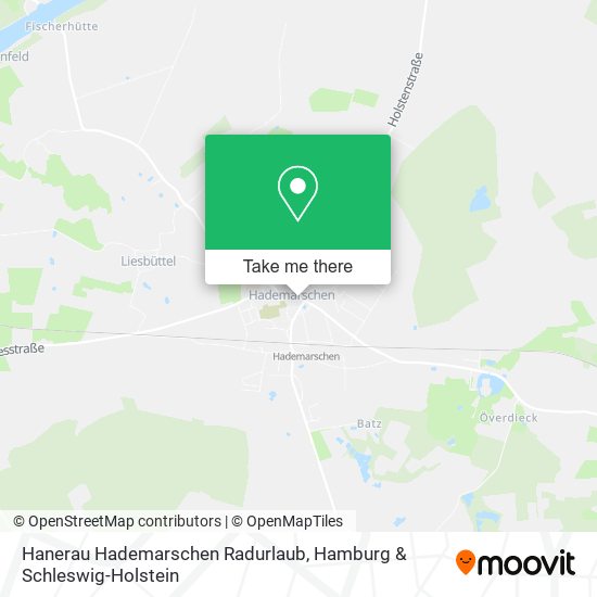 Hanerau Hademarschen Radurlaub map