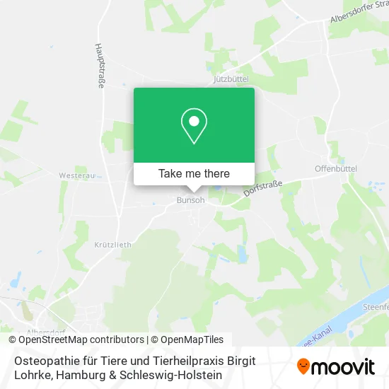 Карта Osteopathie für Tiere und Tierheilpraxis Birgit Lohrke