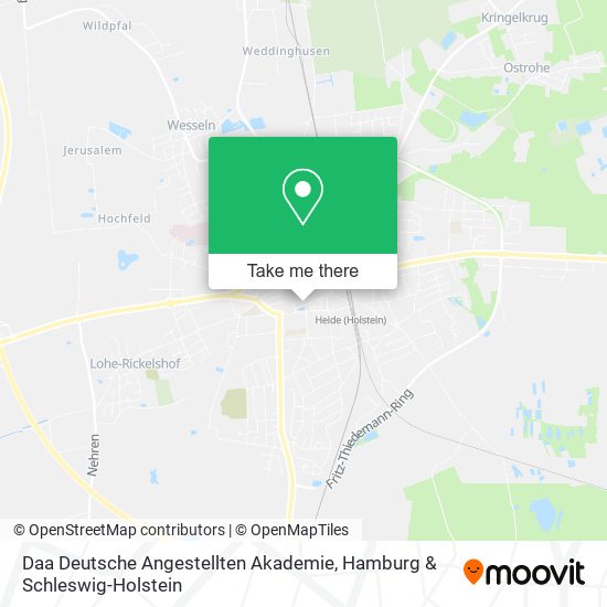 Daa Deutsche Angestellten Akademie map