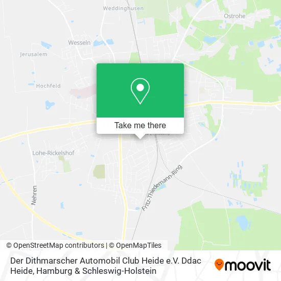 Карта Der Dithmarscher Automobil Club Heide e.V. Ddac Heide