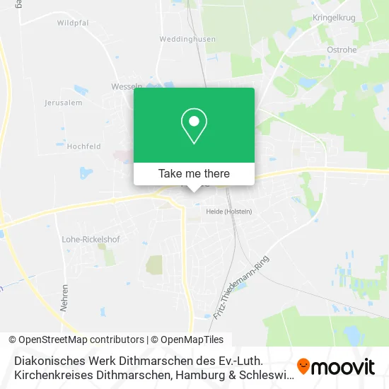 Карта Diakonisches Werk Dithmarschen des Ev.-Luth. Kirchenkreises Dithmarschen