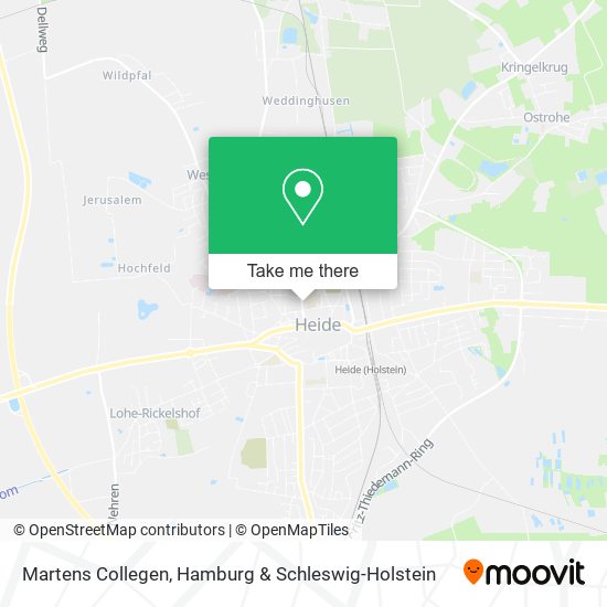 Martens Collegen map