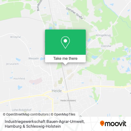 Industriegewerkschaft Bauen-Agrar-Umwelt map