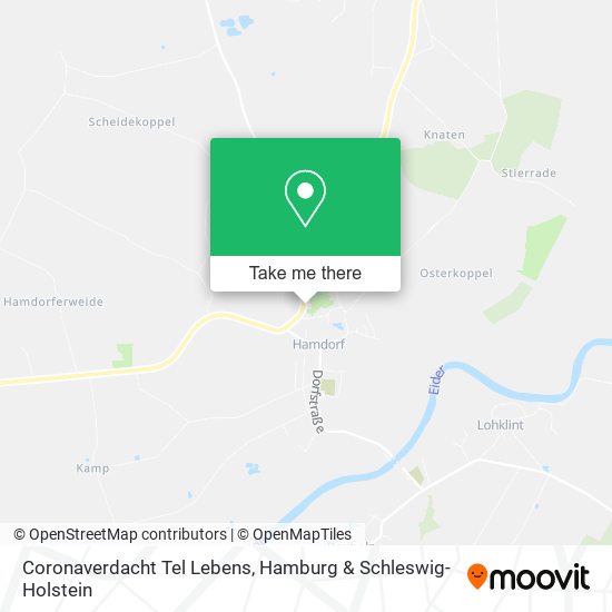 Coronaverdacht Tel Lebens map