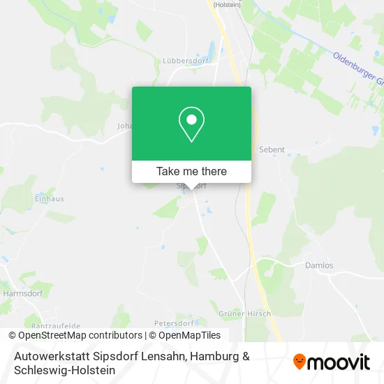 Карта Autowerkstatt Sipsdorf Lensahn