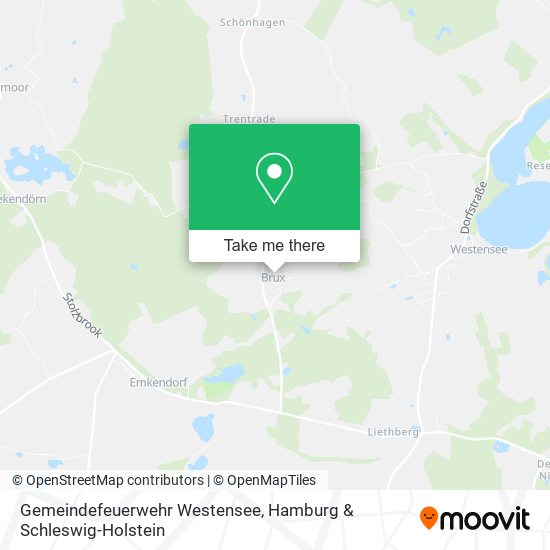 Gemeindefeuerwehr Westensee map