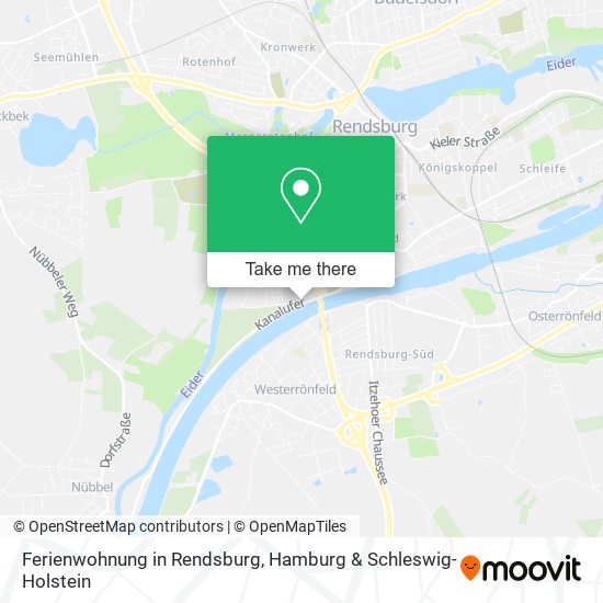 Ferienwohnung in Rendsburg map