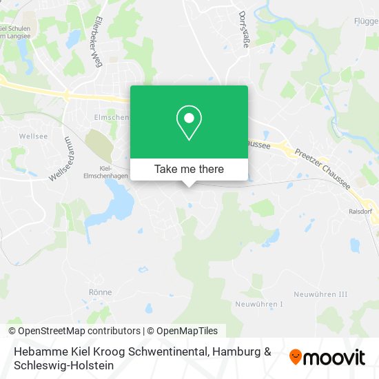 Hebamme Kiel Kroog Schwentinental map