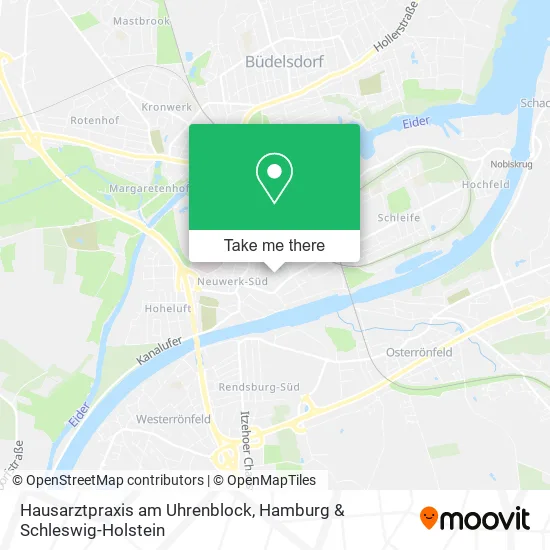 Карта Hausarztpraxis am Uhrenblock