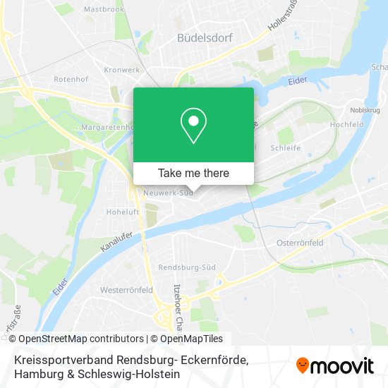 Карта Kreissportverband Rendsburg- Eckernförde