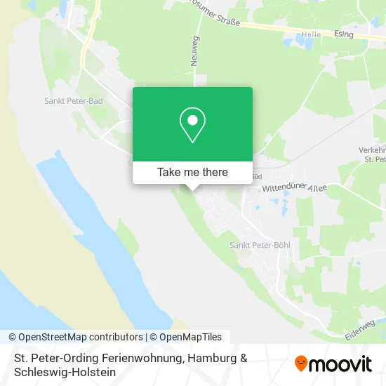 Карта St. Peter-Ording Ferienwohnung