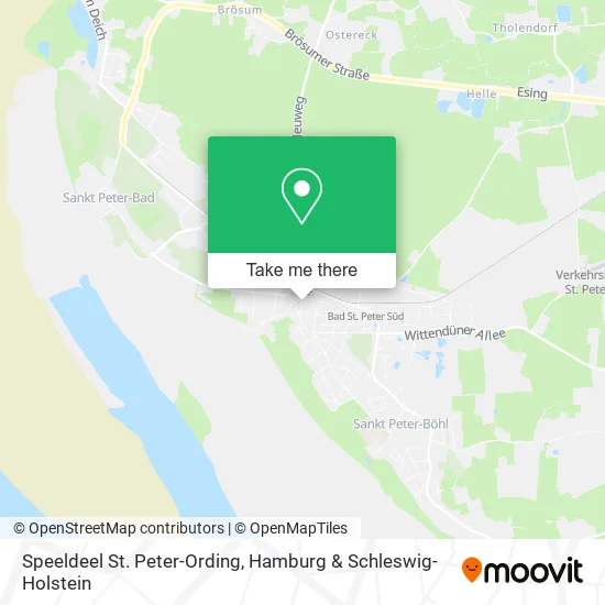 Карта Speeldeel St. Peter-Ording