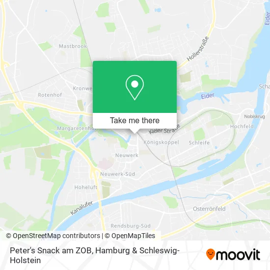 Карта Peter's Snack am ZOB