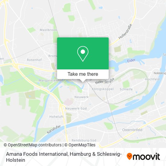 Карта Amana Foods International