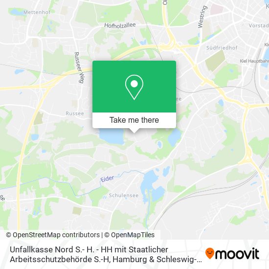 Unfallkasse Nord S.- H. - HH mit Staatlicher Arbeitsschutzbehörde S.-H map