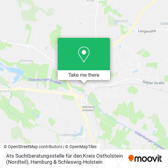 Карта Ats Suchtberatungsstelle für den Kreis Ostholstein (Nordteil)